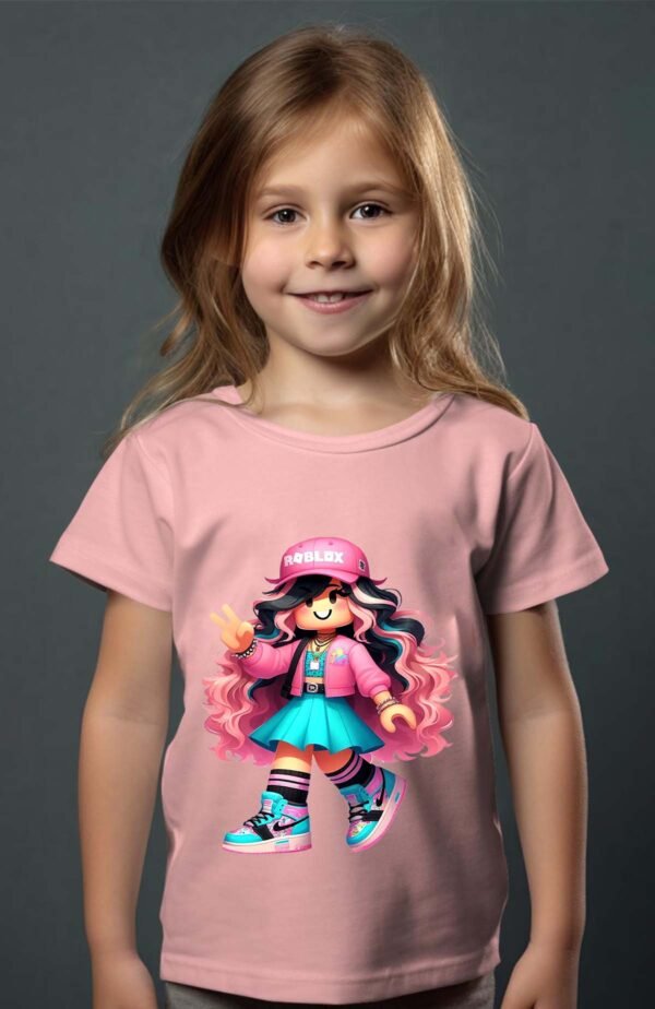 T-shirt Col Rond Fille - Roblox nke