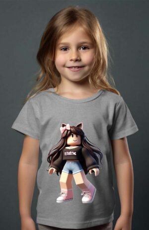 rob coquette – Tshirt Fille – Gris