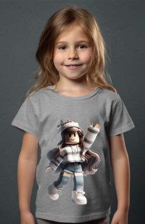 rob pull – Tshirt Fille – Gris