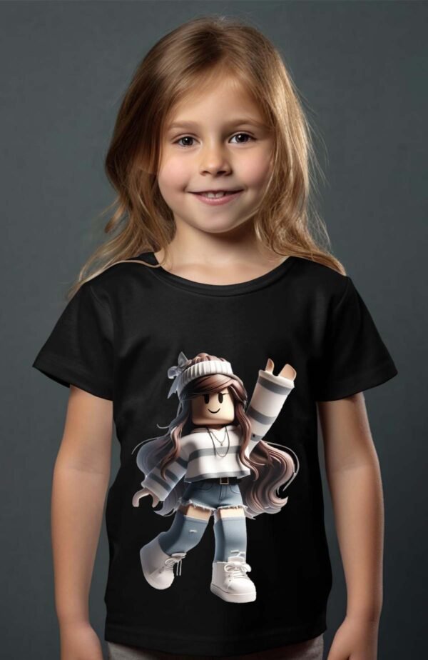 T-shirt Col Rond Fille - Roblox pull