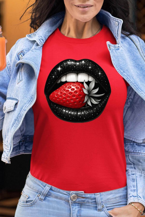Strawberry mouth - Tshirt Femme