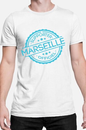 supporter marseille off – Tshirt Homme – Blanc