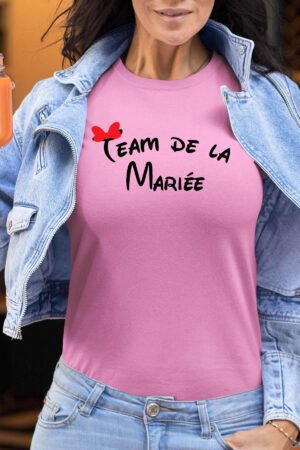 team mariée noeud – Tshirt Femme – Rose