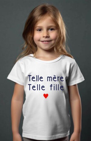 T-shirt Col Rond Fille - Telle mère telle fille