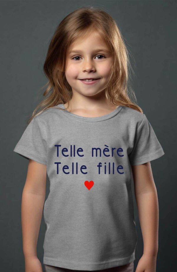 T-shirt Col Rond Fille - Telle mère telle fille