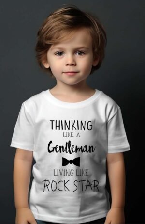 T-shirt Garçon en Gros | Thinking like a gentleman
