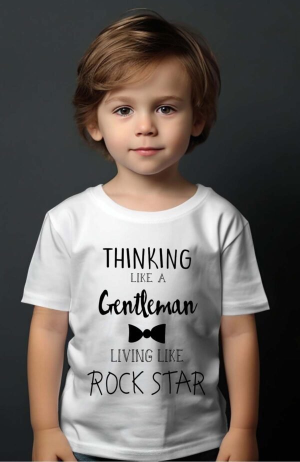 T-shirt Garçon en Gros | Thinking like a gentleman