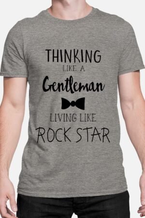 thinking like a gentleman – Tshirt Homme – Gris