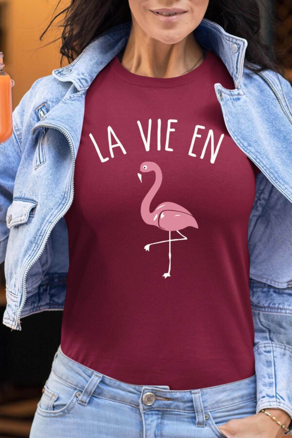 La vie en flament rose - Tshirt Femme