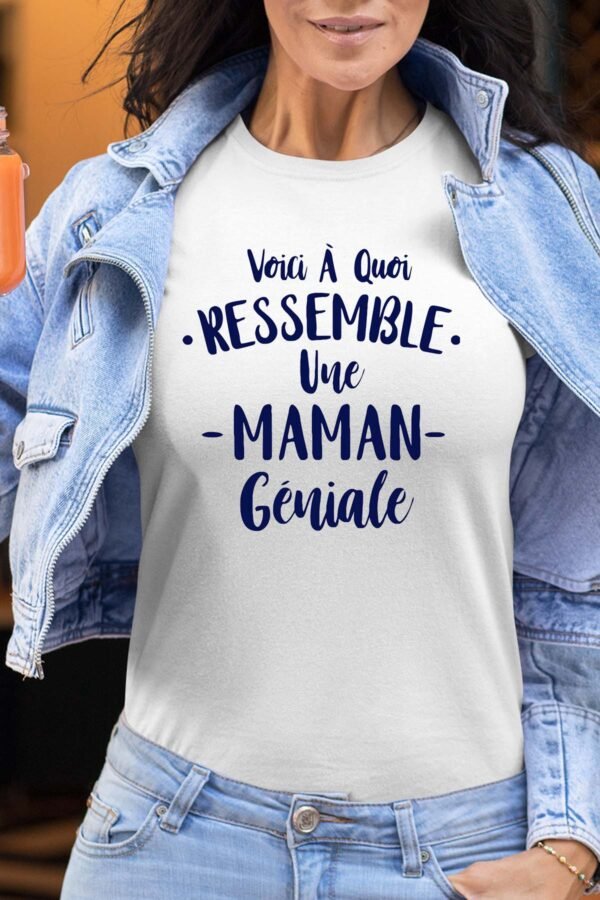 Voici à quoi ressemble une maman géniale - Tshirt Femme