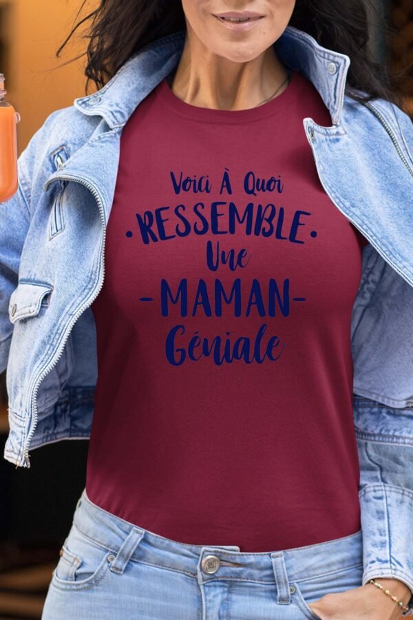 Voici à quoi ressemble une maman géniale - Tshirt Femme
