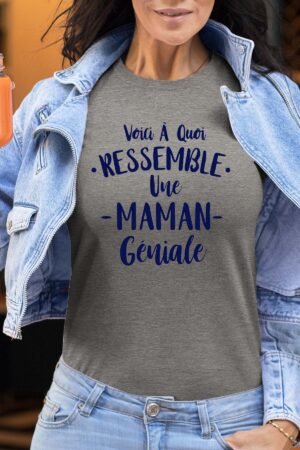 Voici à quoi ressemble une maman géniale - Tshirt Femme