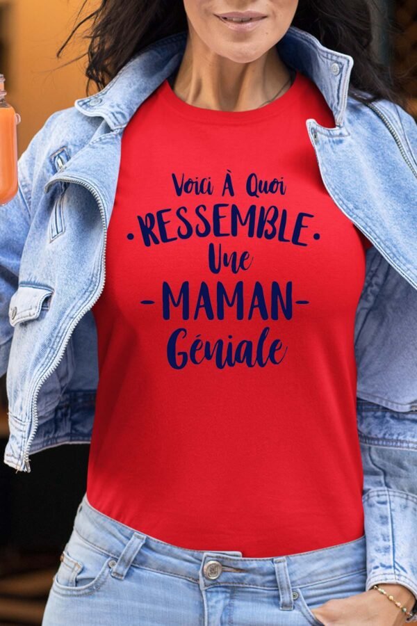 Voici à quoi ressemble une maman géniale - Tshirt Femme