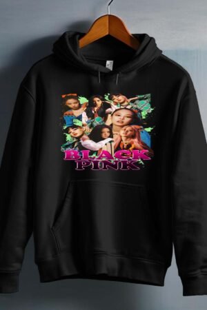 Sweat Capuche Fille en Gros | Black pink 10