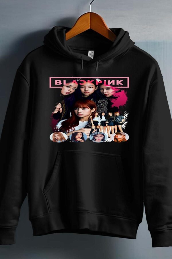 Sweat Capuche Fille en Gros | Black pink 2