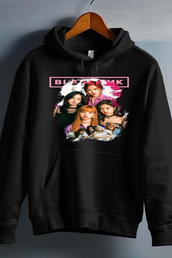 Sweat Capuche Fille en Gros | Black pink 3