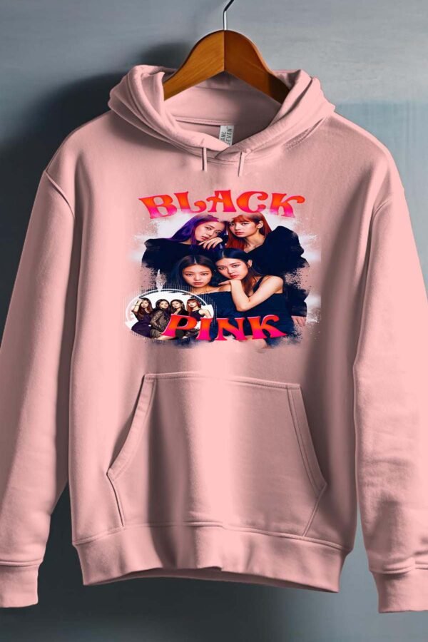 Sweat Capuche Fille en Gros | Black pink 4