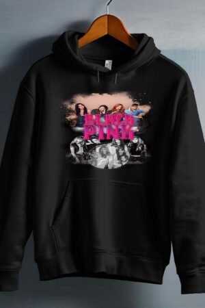Sweat Capuche Fille en Gros | Black pink 5