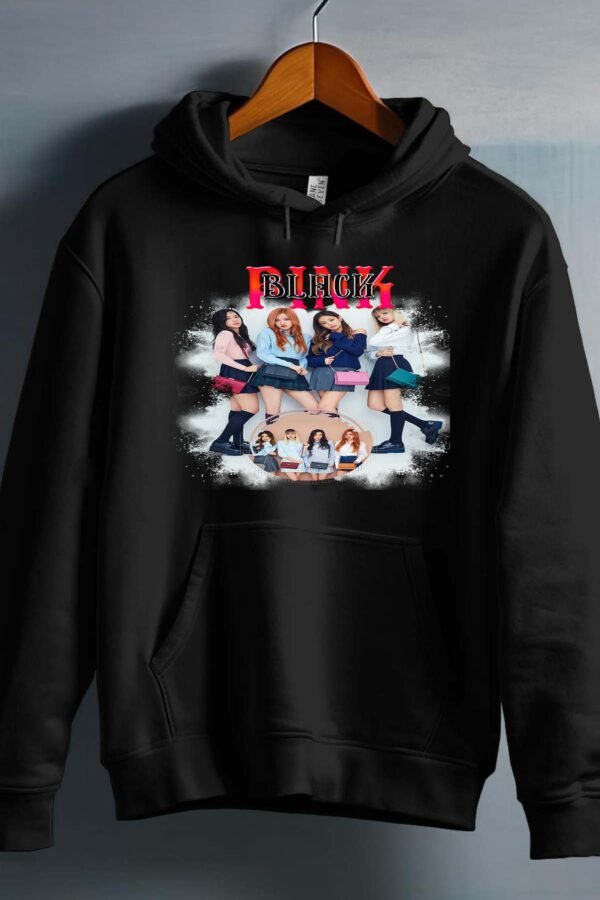 Sweat Capuche Fille en Gros | Black pink 6