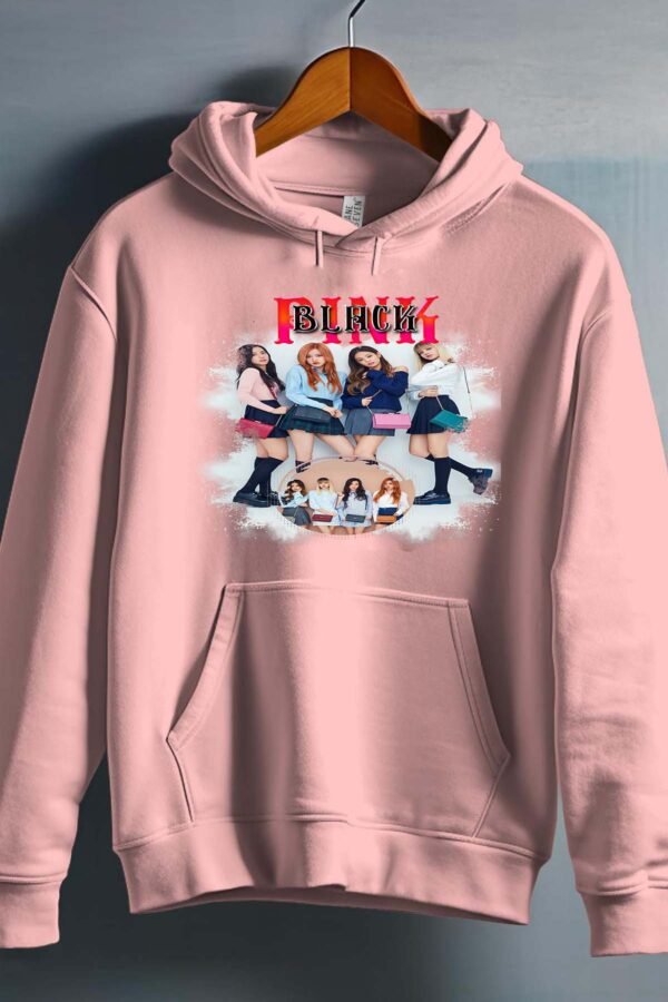 Sweat Capuche Fille en Gros | Black pink 6