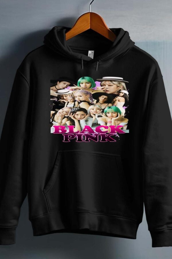 Sweat Capuche Fille en Gros | Black pink 9