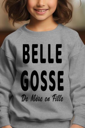 Sweat Col Rond Fille en Gros | Belle gosse de mère en fille