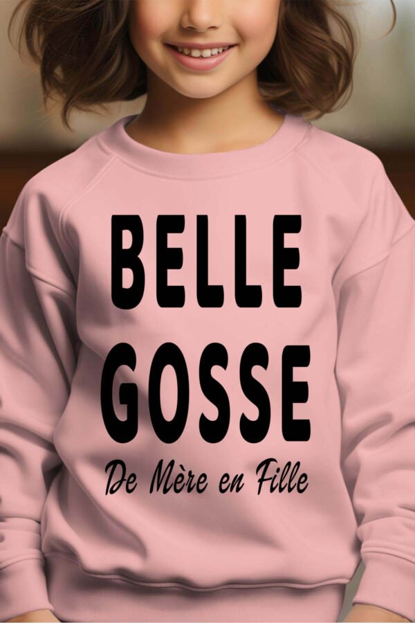 Sweat Col Rond Fille en Gros | Belle gosse de mère en fille