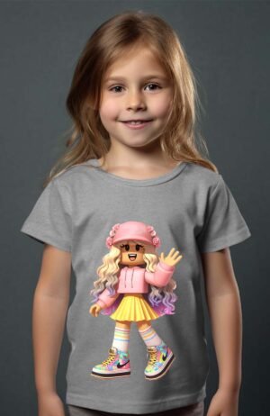 Blond Rob – Tshirt Fille – Gris