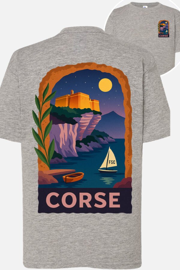 T-shirt Col Rond Fille - Corse pop voyage