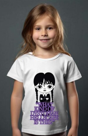 T-shirt Col Rond Fille - Chibi wedn