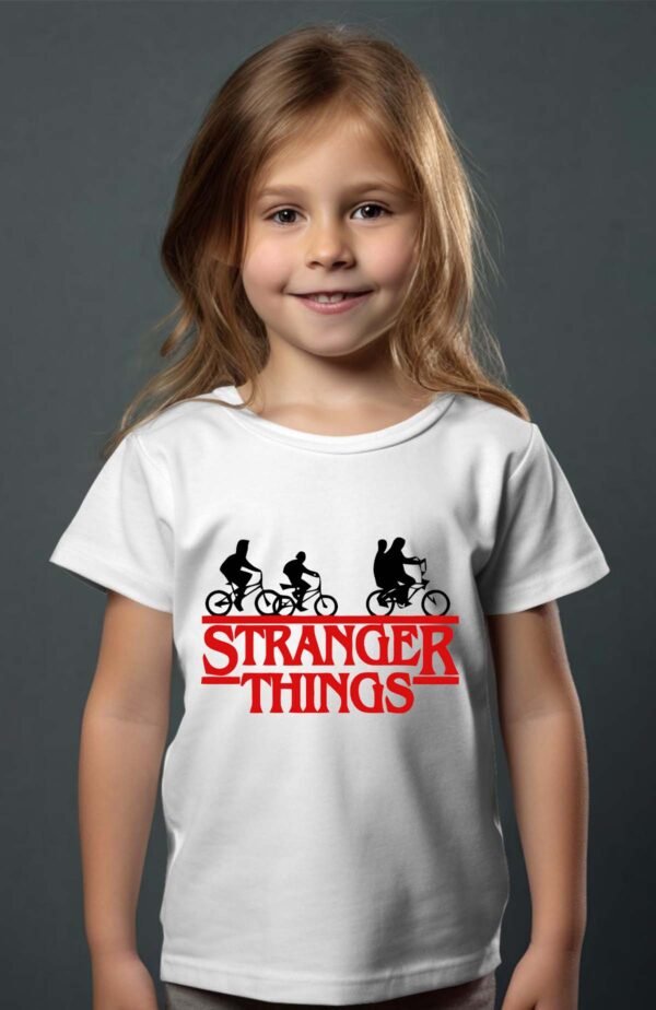 T-shirt Col Rond Fille - Chose étrange