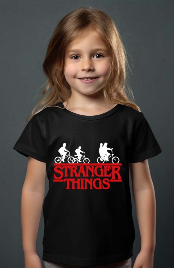 T-shirt Col Rond Fille - Chose étrange