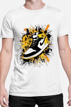 Force yellow – Tshirt Homme – Blanc