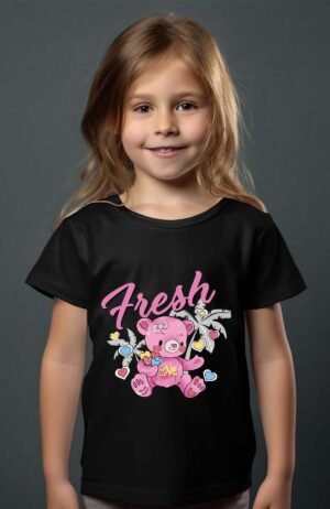 T-shirt Col Rond Fille - Fresh coeur
