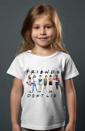 T-shirt Col Rond Fille - Friends dont lie