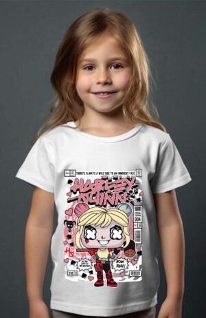 Harley Funko – Tshirt Fille – Blanc