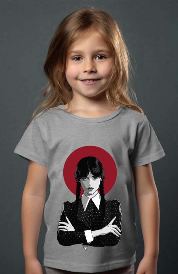 T-shirt Col Rond Fille - La base wednesday