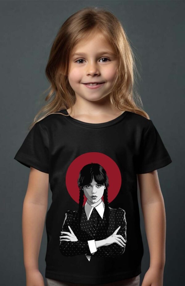 T-shirt Col Rond Fille - La base wednesday