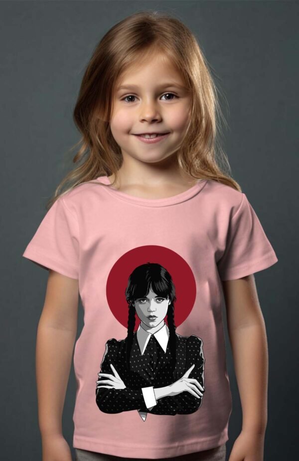 T-shirt Col Rond Fille - La base wednesday