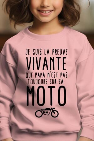 Sweat Col Rond Fille en Gros | La preuve moto