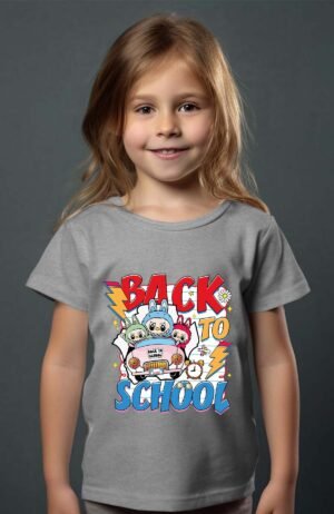 T-shirt Col Rond Fille - Labubu back