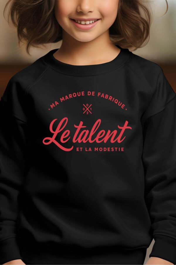 Sweat Col Rond Fille en Gros | Ma marque de fabrique le talent