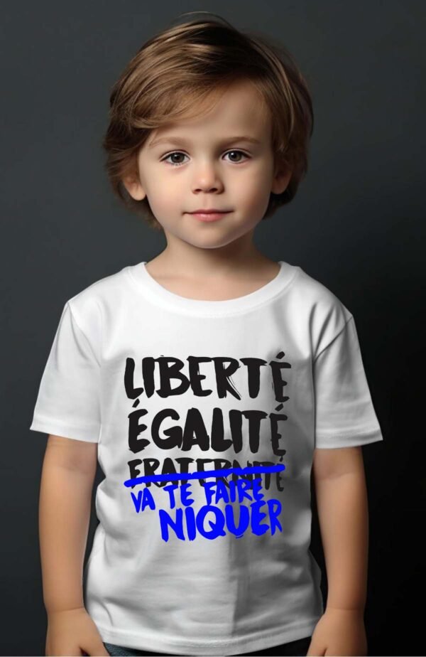 T-shirt Garçon en Gros | Liberté égalité va te faire niquer