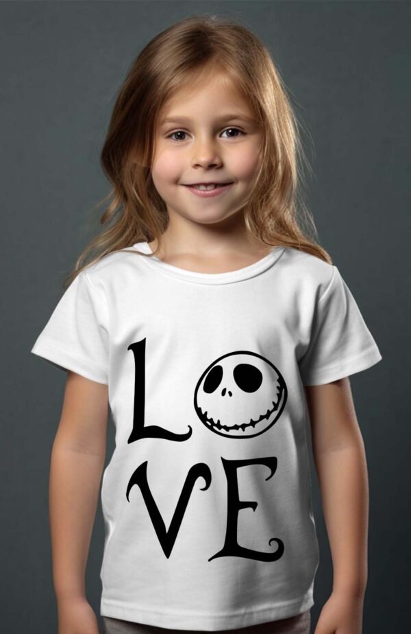 T-shirt Col Rond Fille - Love nightmare