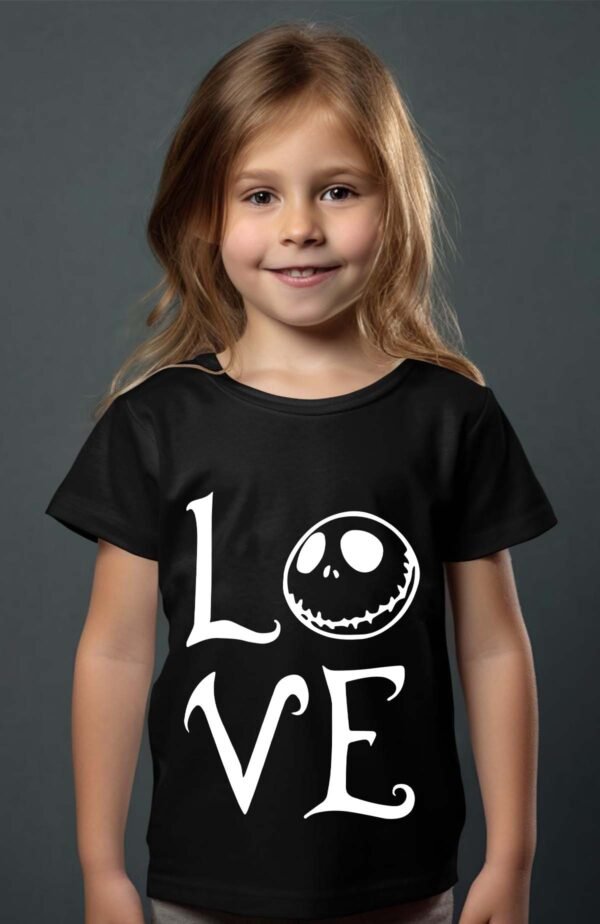 T-shirt Col Rond Fille - Love nightmare
