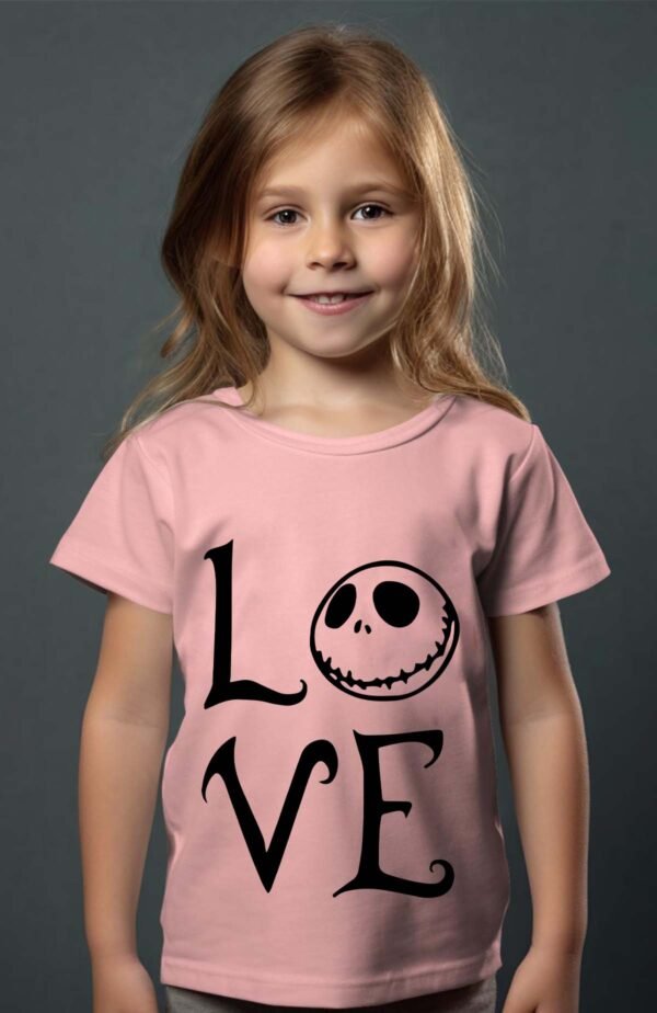 T-shirt Col Rond Fille - Love nightmare