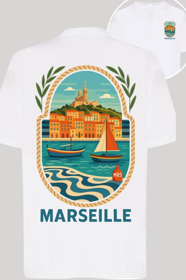 T-shirt Col Rond Fille - Marseille pop voyage