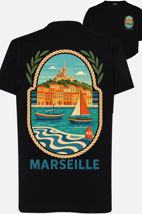 T-shirt Col Rond Fille - Marseille pop voyage