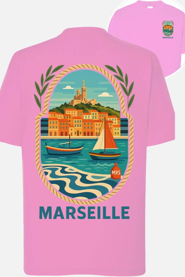 T-shirt Col Rond Fille - Marseille pop voyage