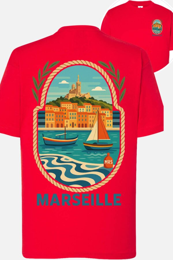T-shirt Col Rond Fille - Marseille pop voyage